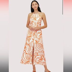 Lost + Wander Salt to Sea Maxi Dress Cotton Linen - Size Small